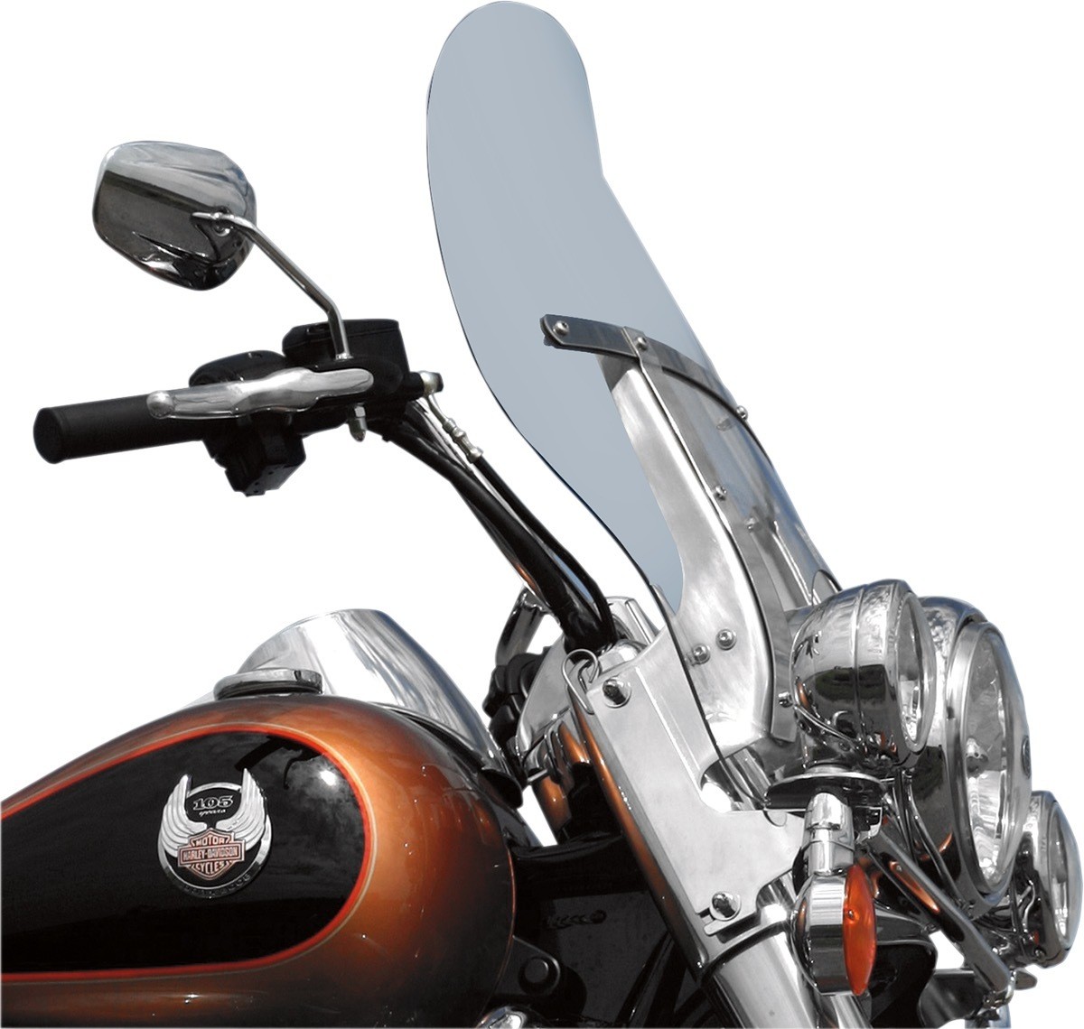 KLOCK WERKS KWW-02-0217 Flare Windshield - 19-3/8" - Clear - FLHR