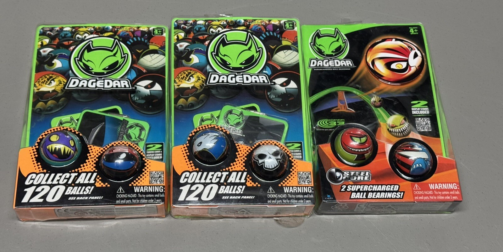 DaGaDar Balls, 3 Packs Of 2 Balls, 6 Balls In Total New In Package 2011