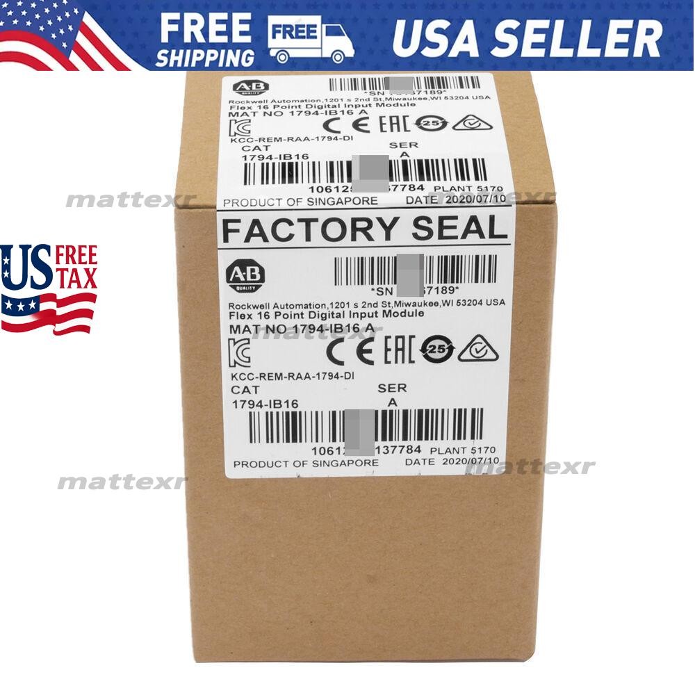 1794IB16 New Allen Bradley 1794-IB16 SER A Flex I/O Input Module US US Free Tax
