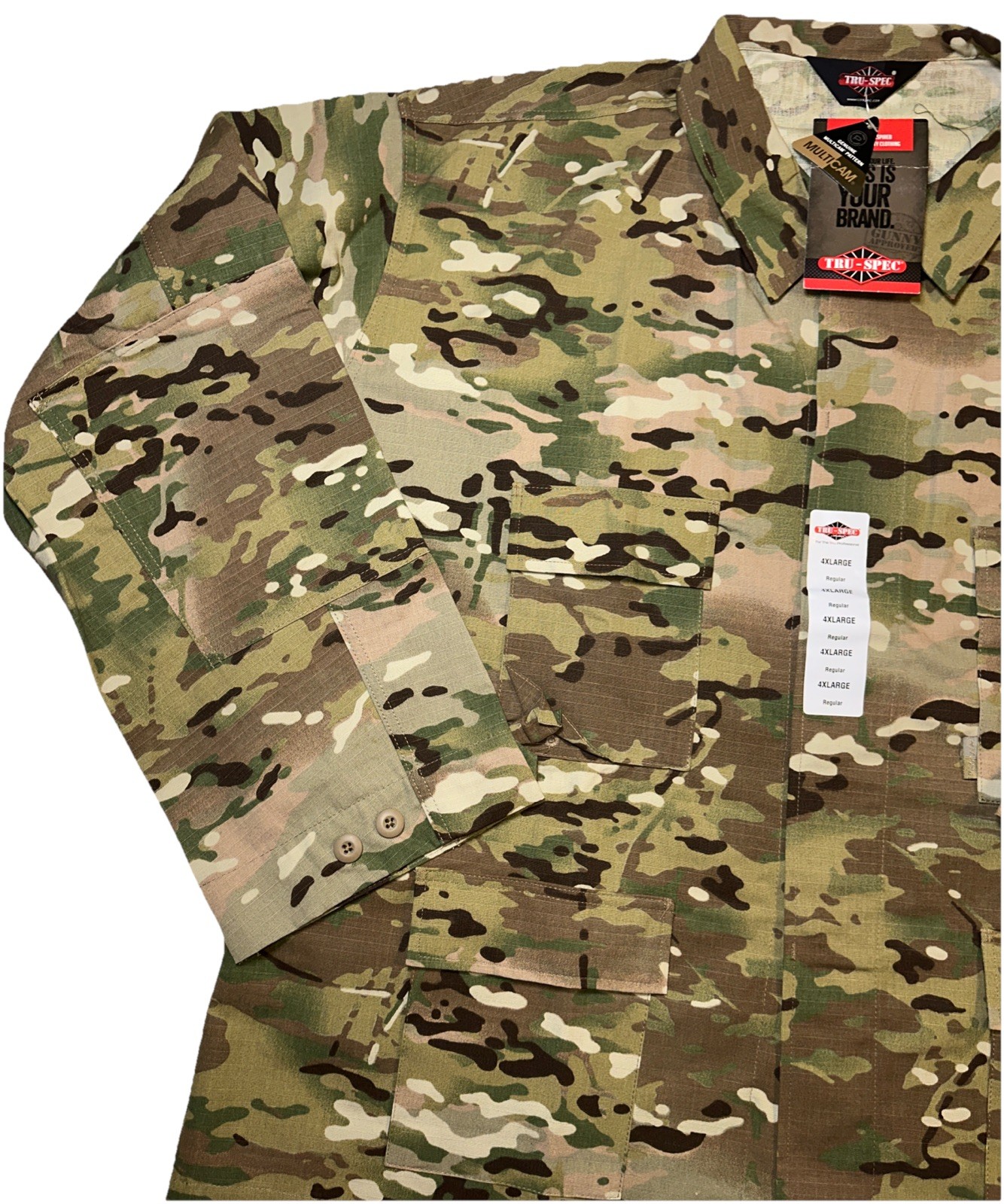 TRU-SPEC Multicam BDU Shirt 4 Pockets 4XLR