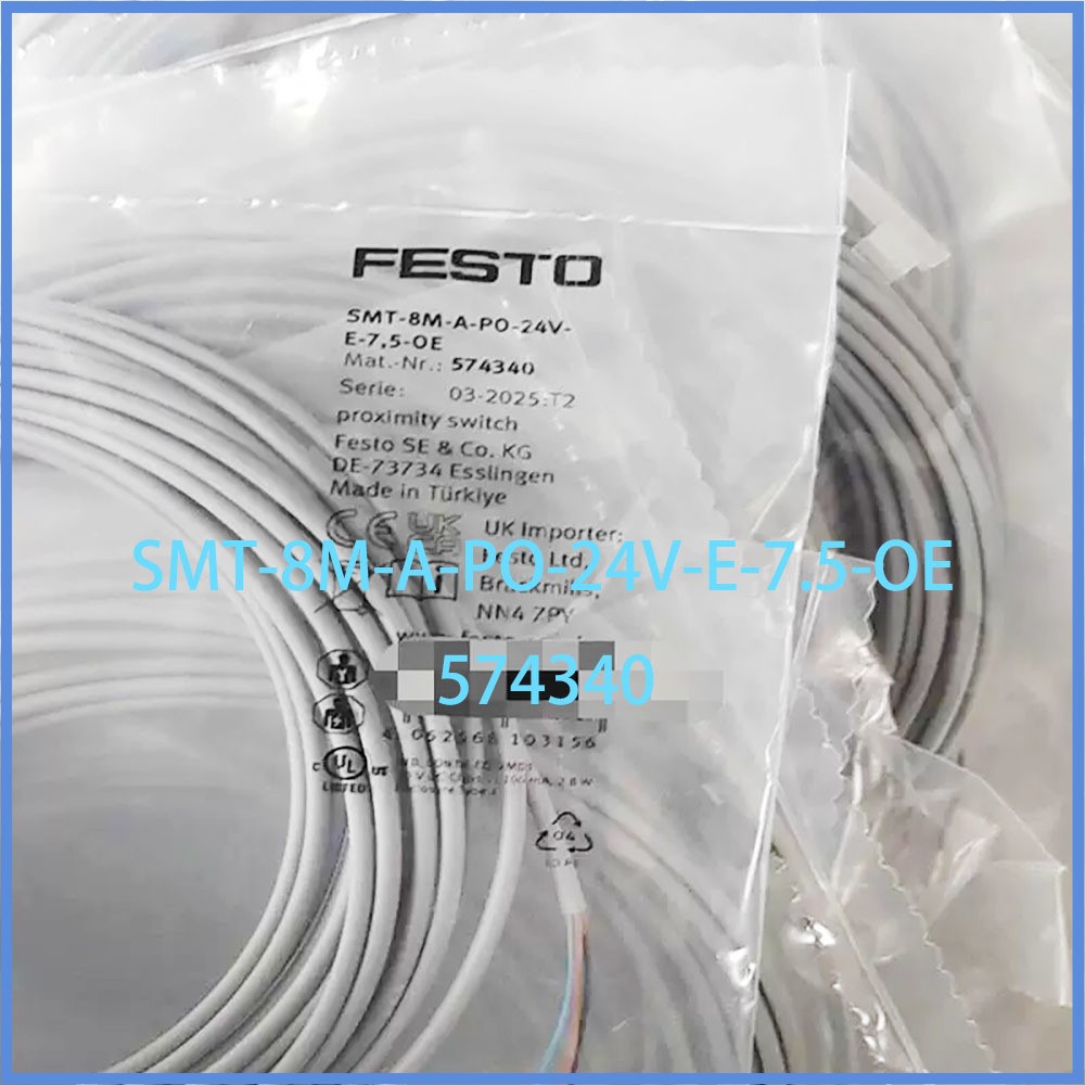 New In Box SMT-8M-A-PO-24V-E-7,5-OE 574340 Magnetic switch Festo Fully Tested