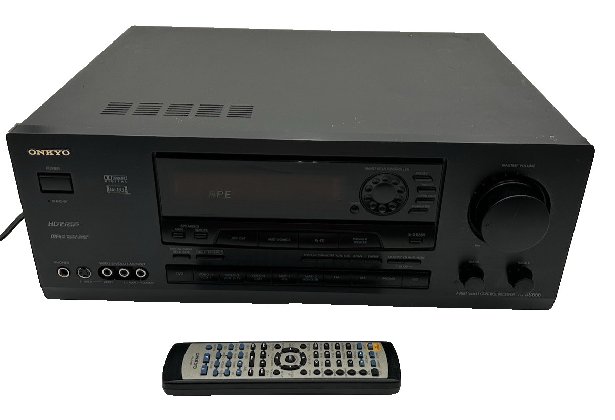 Onkyo TX-DS656 Audio Video Control Receiver Bundled With Remote Tested & Works