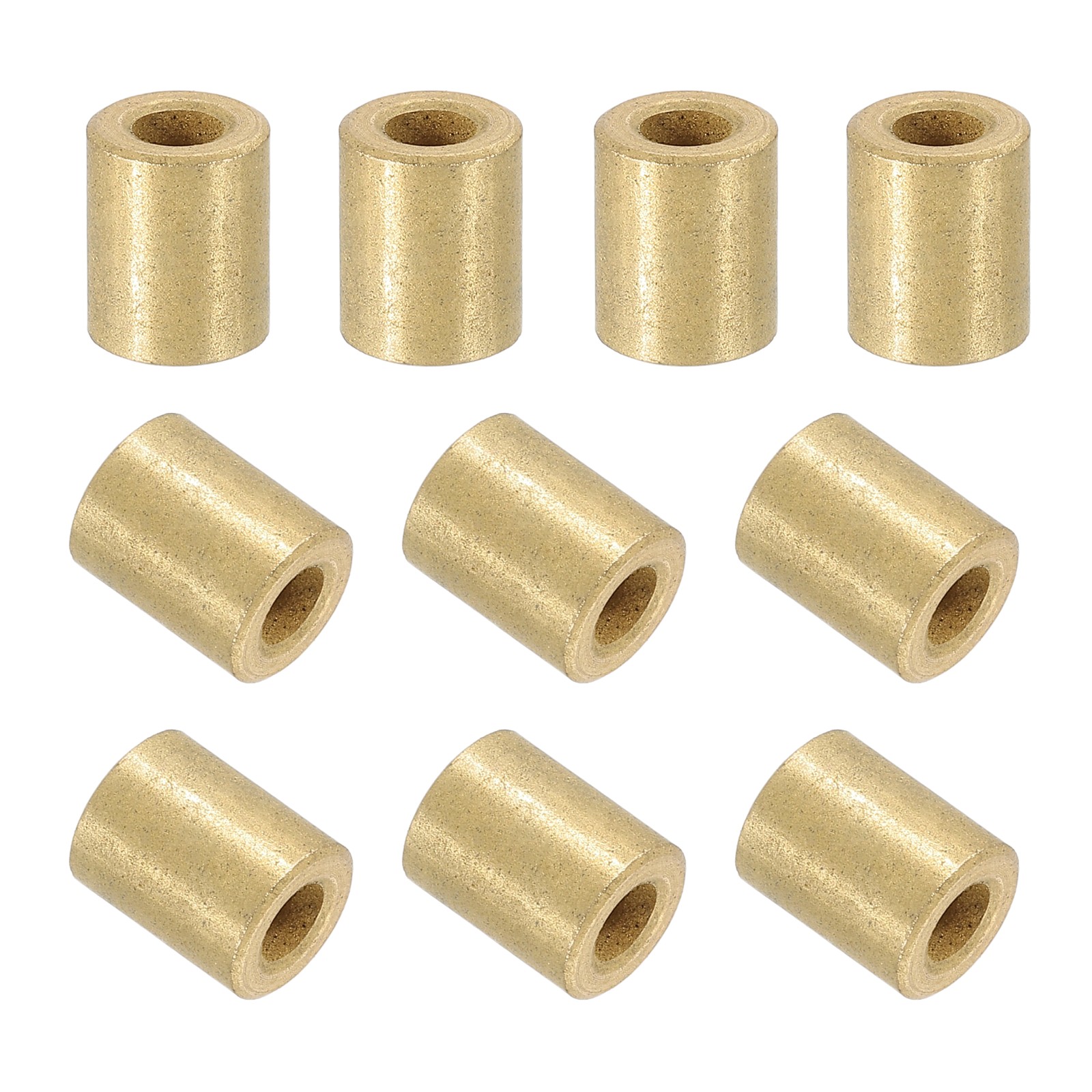 30Pcs 4mm  x 8mm x 10mm Sleeve Bearing Self-Lubricating Sintered Bronze Bushings