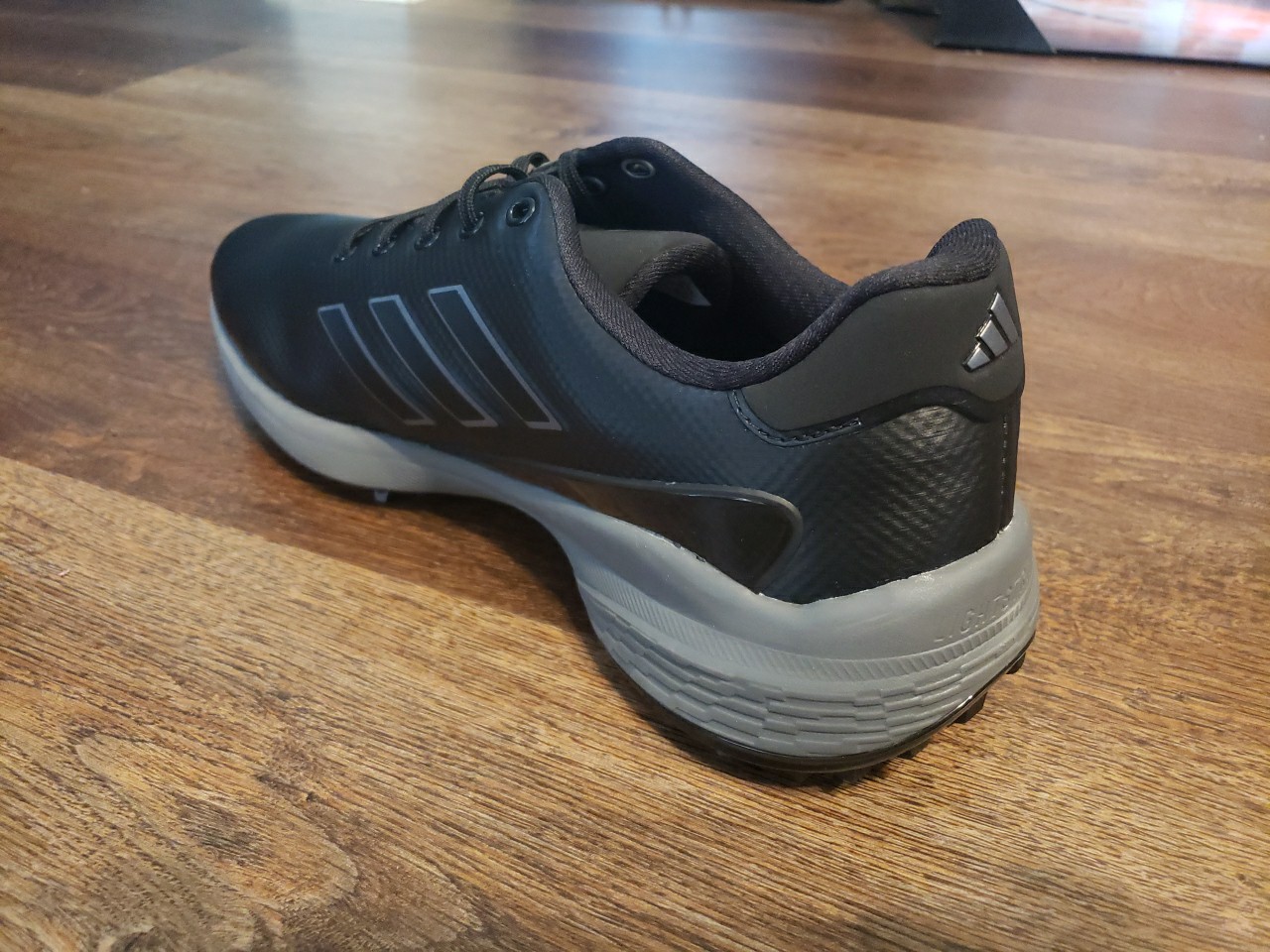 Size 9.5 Adidas ZG23 Golf Shoes Black Silver Metallic Grey GW1178 Men’s