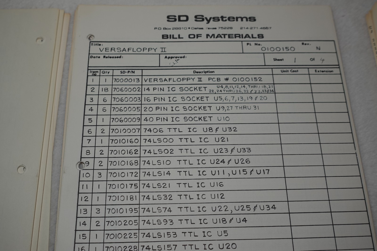 Versafloppy II Floppy Disk Controller SD Systems Syntech Vintage Publications