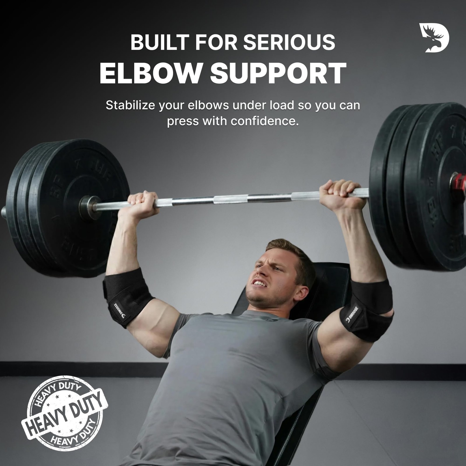 Elbow Wraps for Weightlifting Pair 40'' Adjustable Elbow Strap for Gym Worko...