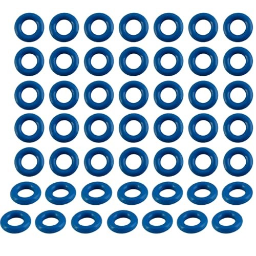 Blue O-Rings With 7.52mm*3.53 mm Universal Repair Kits 50Pcs Fuel Injector