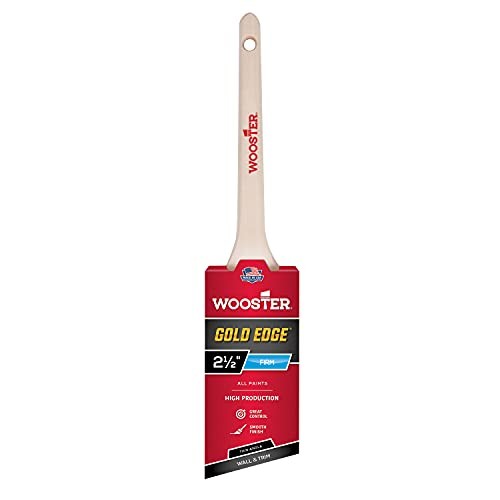 Wooster Genuine 2.5" Gold Edge Thin Angle Sash Paintbrush - 5234-2.5