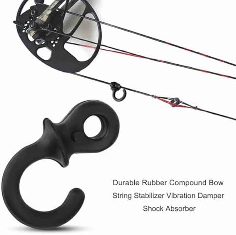 Monkey Tail Silencers, 4Pcs Bow String Shock Absorber, Compound Bow Vibration Da