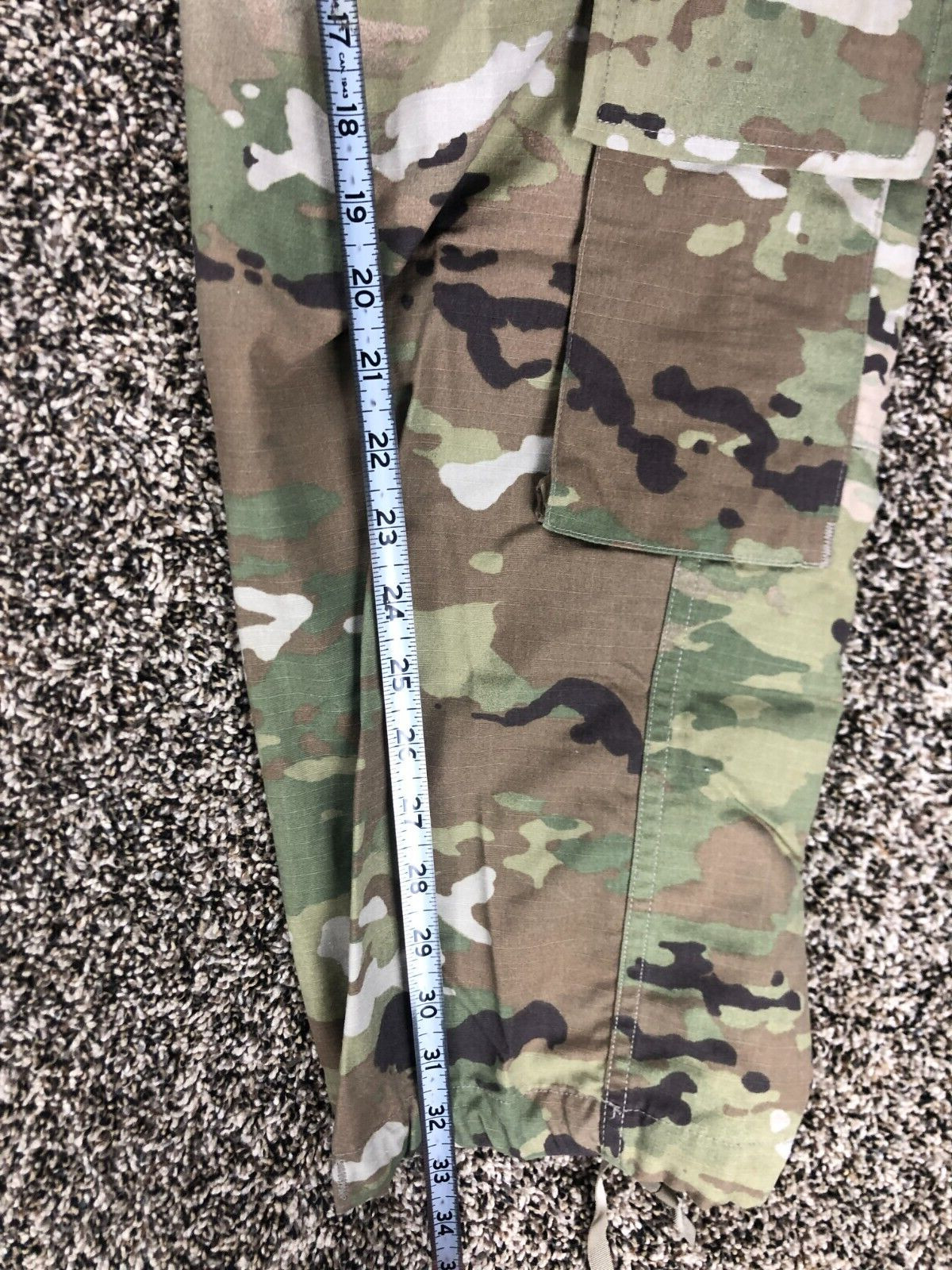 Army Combat Cargo Utility Trousers Uniform Multicam Unisex Small Regular