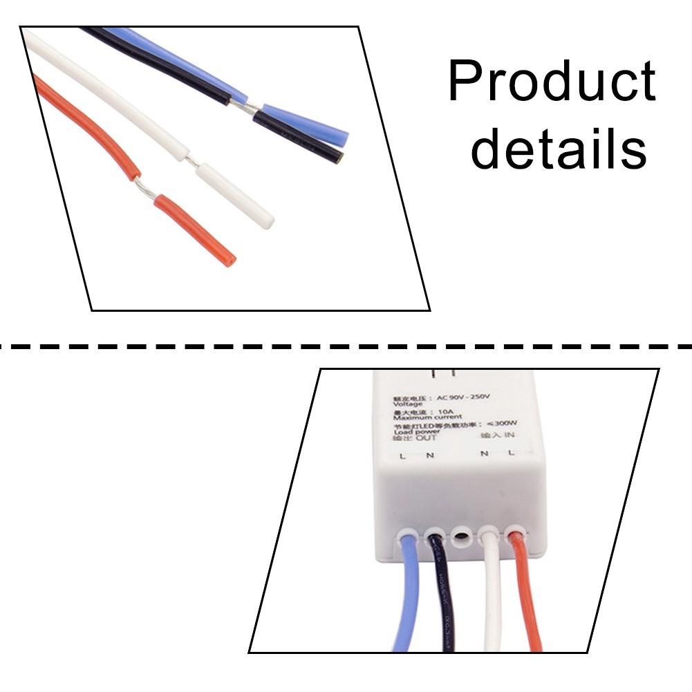 Wireless Switch Controller Module 220V AC 90V to 250V Range Dual Control