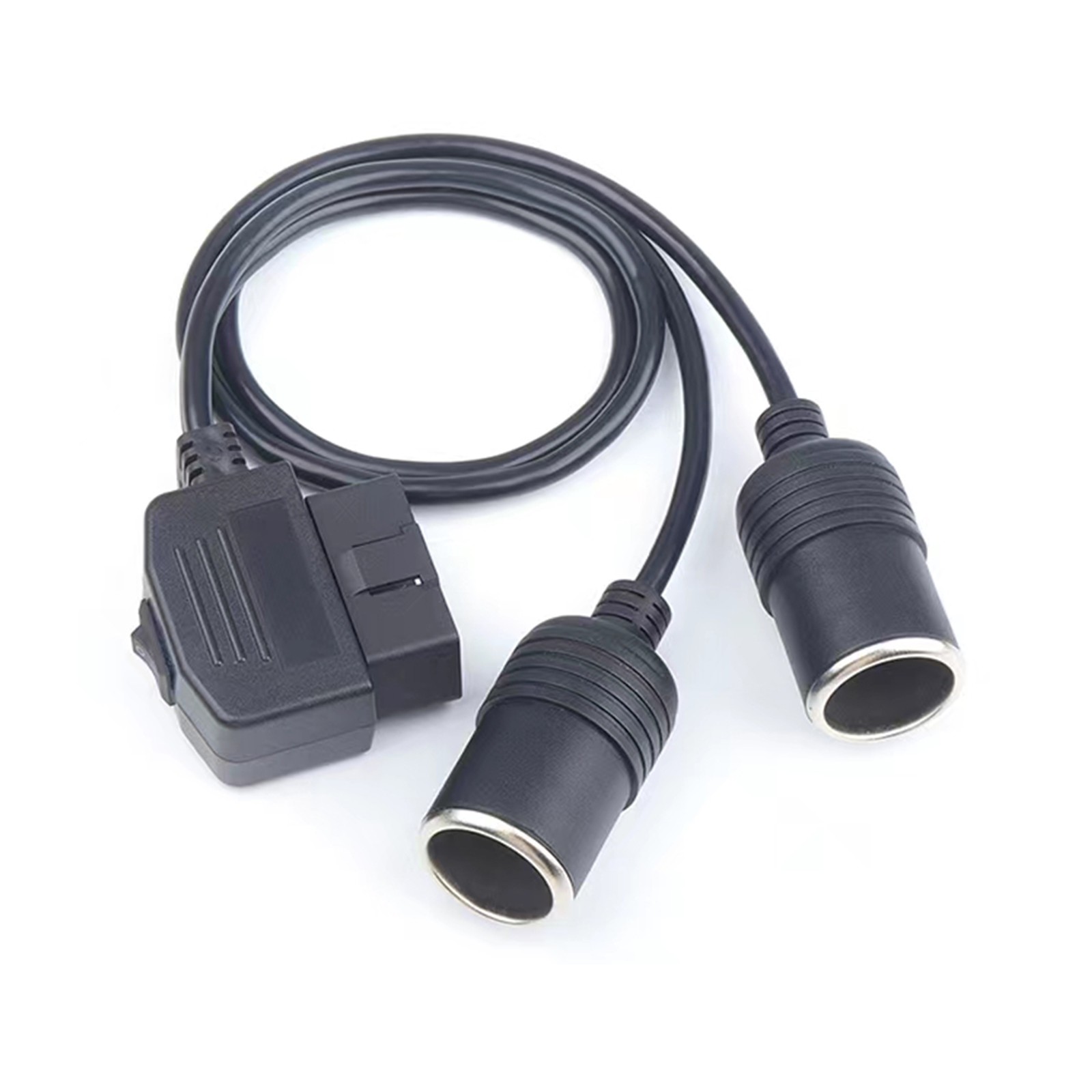 Universal ABS OBD2 Car Cigarette Lighter 16 Pin Socket Power 1 Way/2 Way Adapter