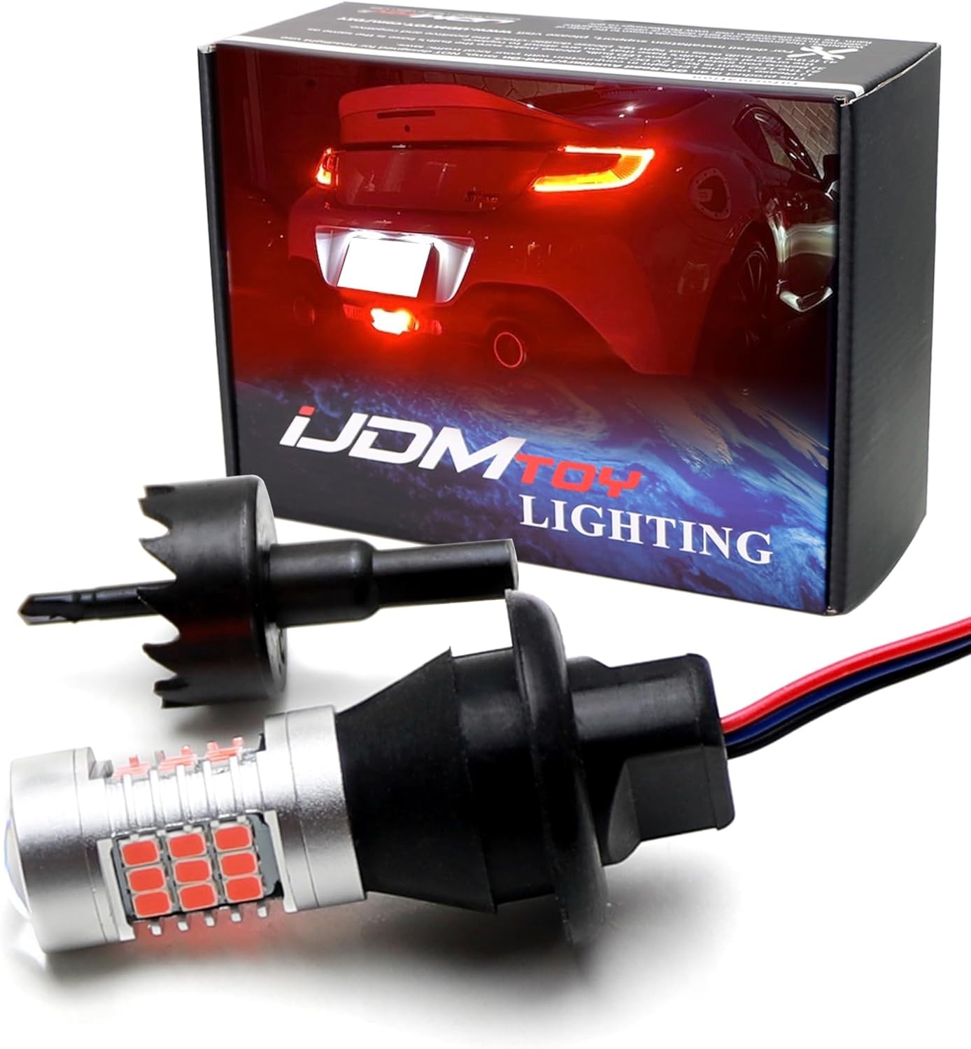 Super Red JDM Rear Fog LED Light Kit for Subaru BRZ Toyota GR86 2022-up