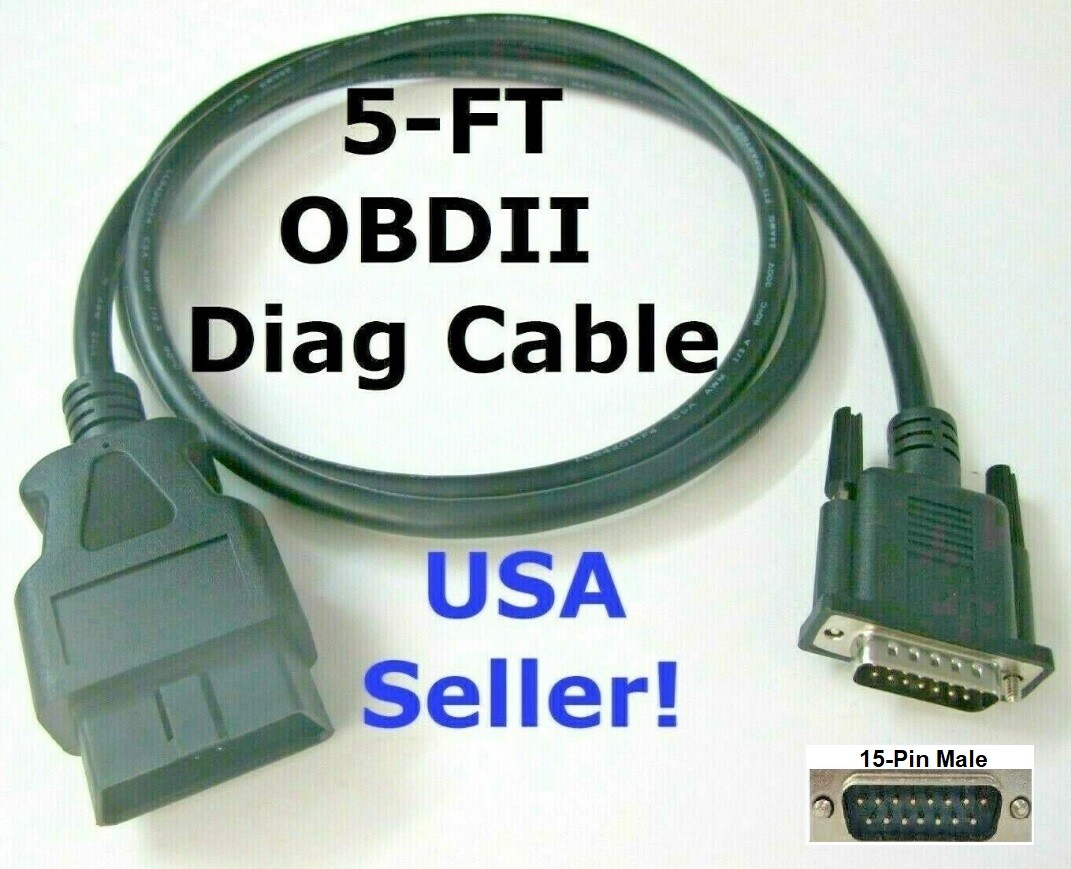 OBD2 OBDII Cable Compatible with Autel AutoLink AL519 AL539 AL609 AL619 Scanner
