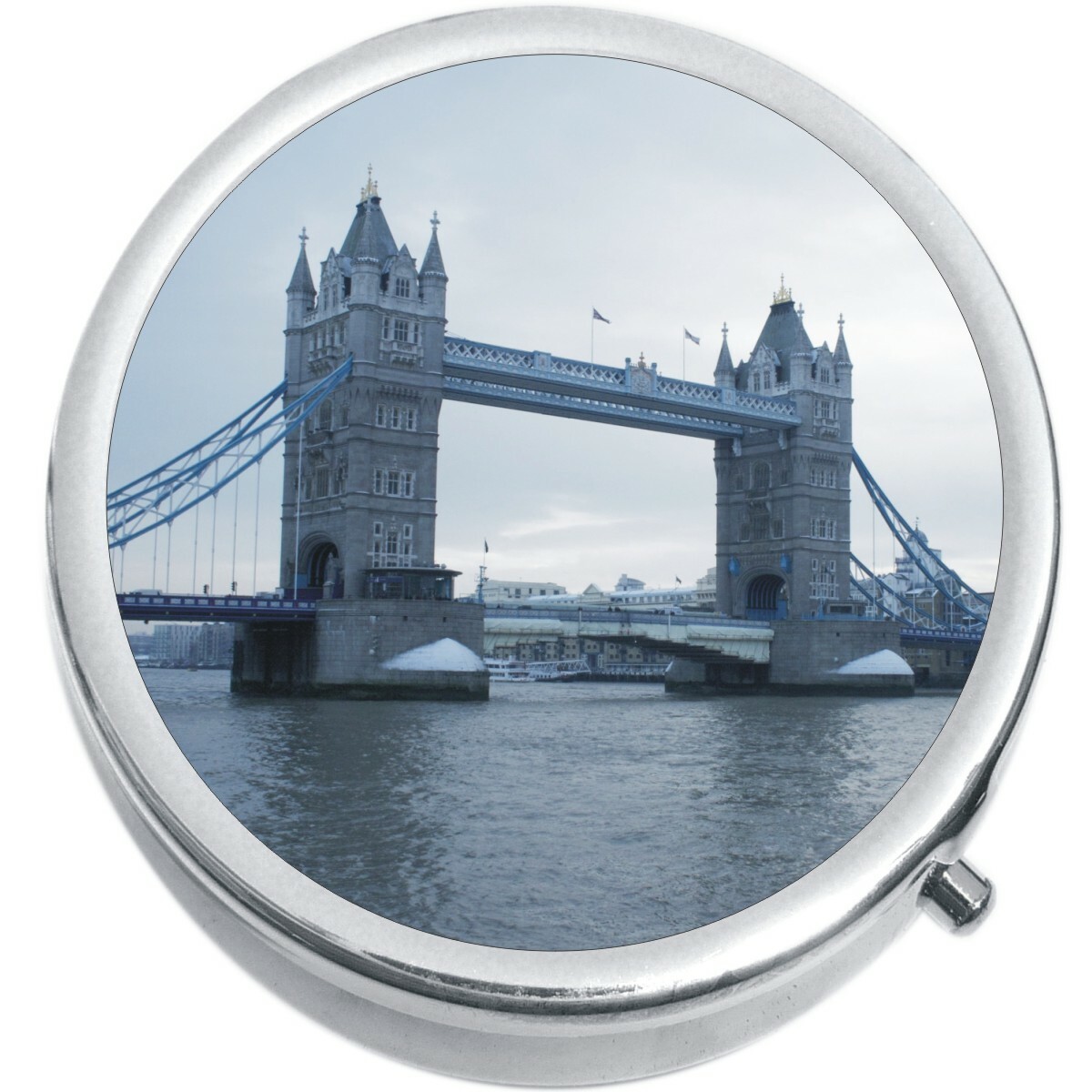 Tower Bridge London Medicine Vitamin Pill Box