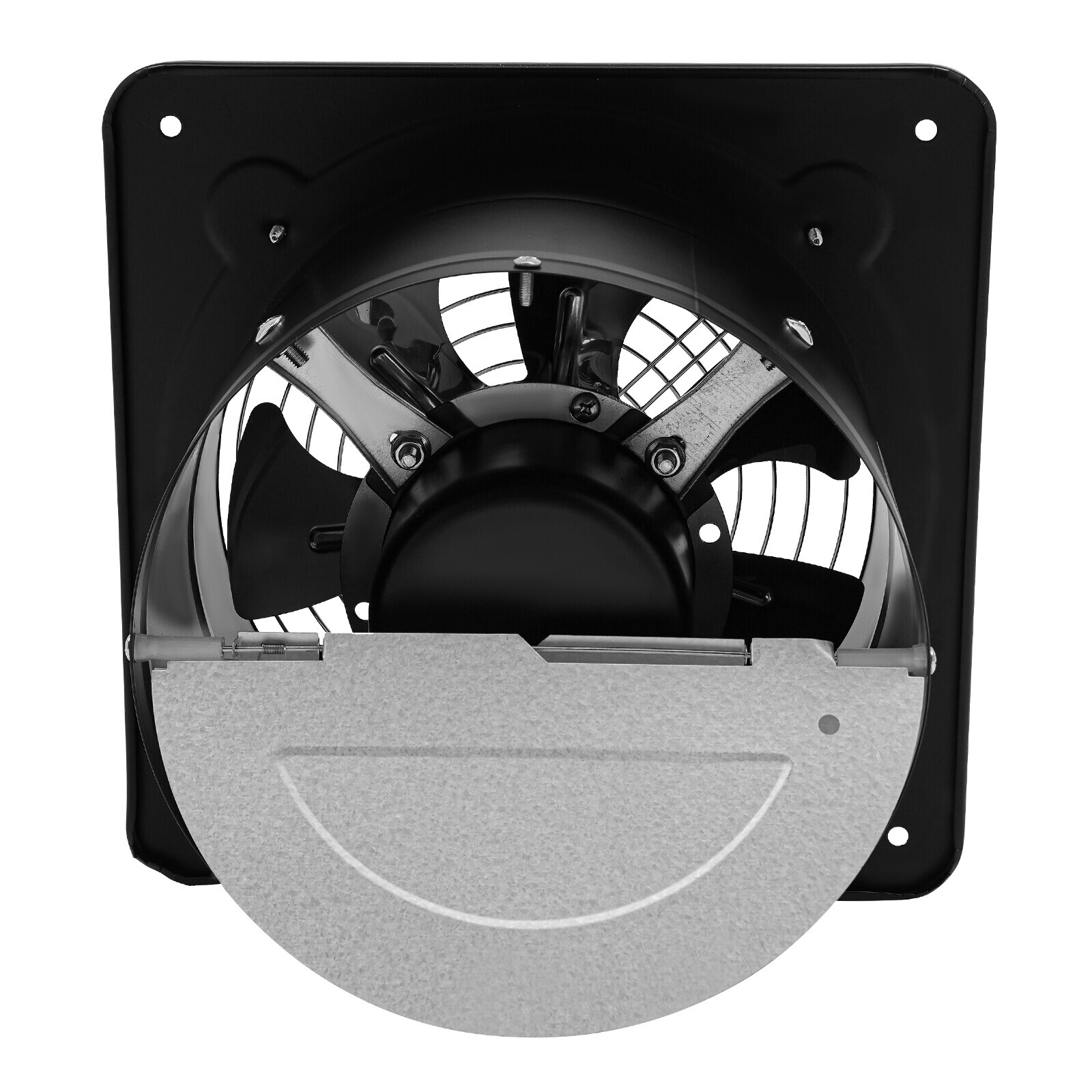 8" Exhaust Fan Portable Kitchen Ventilation Fan Wall Mount with Backdraft Damper