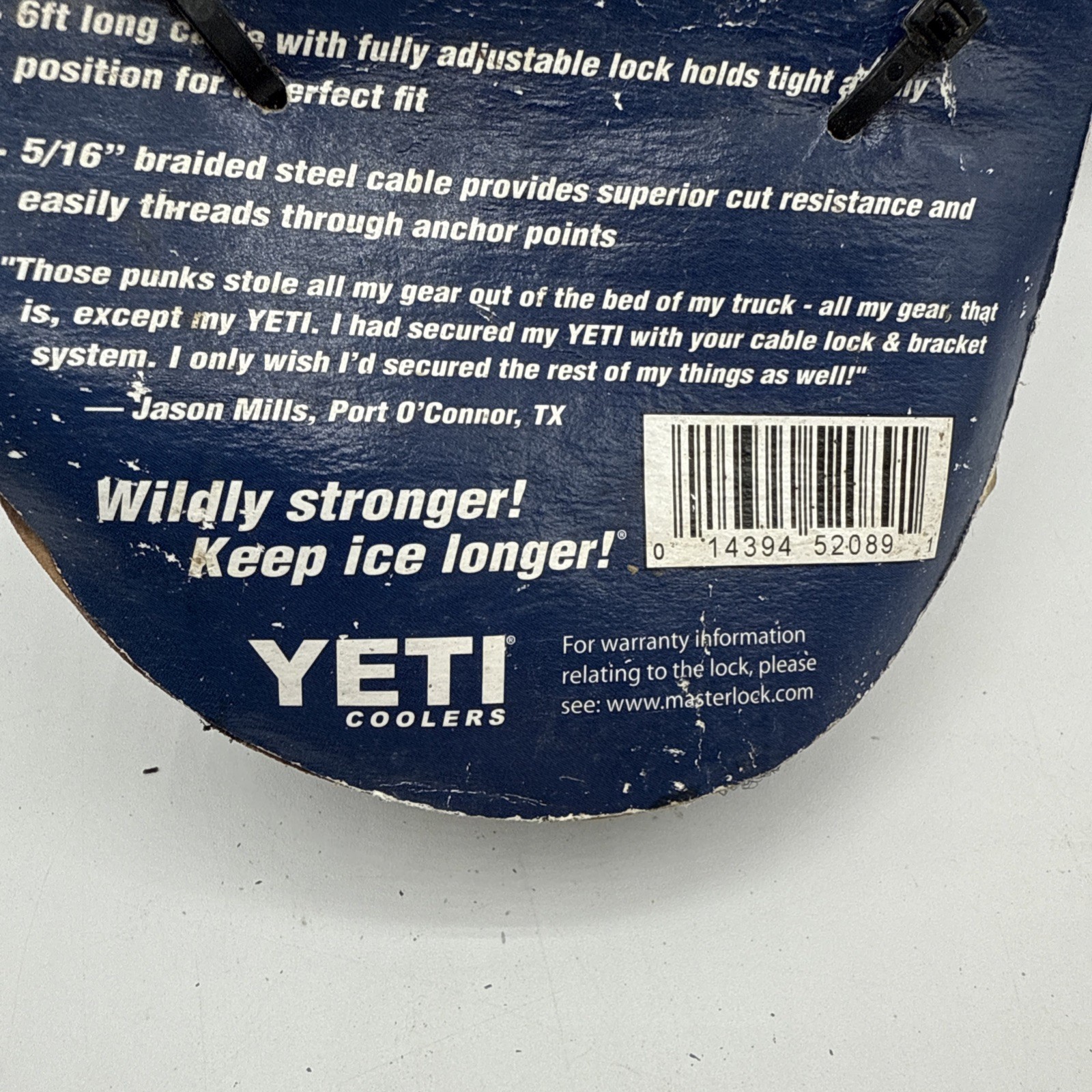Yeti Security Cable Lock & Bracket