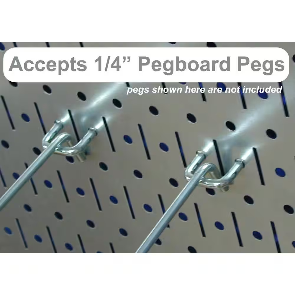 32 In. X 48 In. Metal Pegboard Standard Tool Storage Kit with Yellow Pegboard an