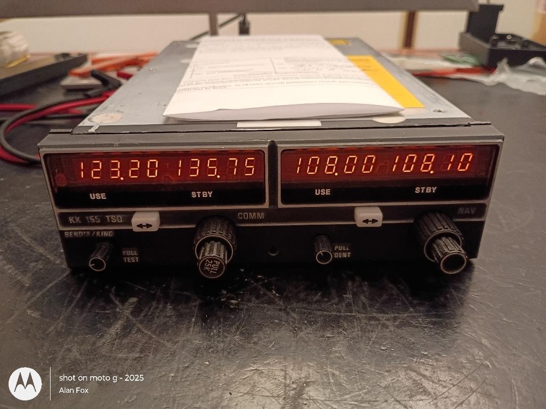 KX155 NAV/COM 14V w/GS 069-1024-42  Fresh 8130-3 and yellow tag ( 5/2026)