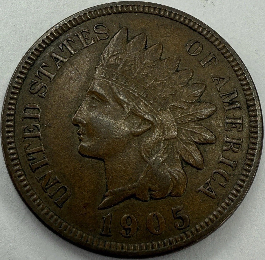 1905 Indian Head Cent Exact Coin Imaged #IND1359
