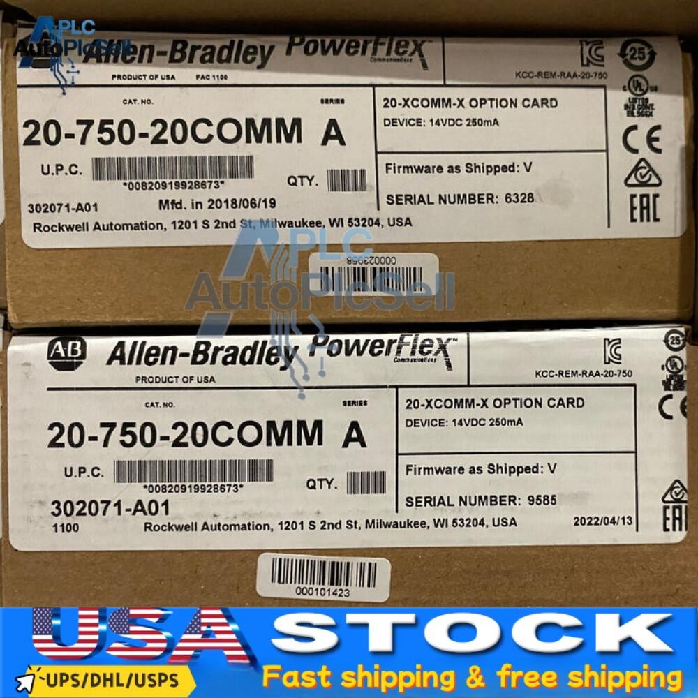 New AB 20-750-20COMM PowerFlex Inverter Communication Card US Free Tax