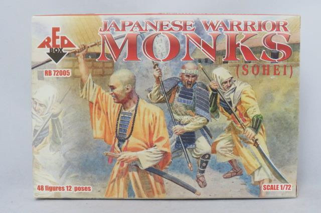 Red Box 1/72 - Japanese Warrior Monks - Sohei - 48 Medieval Japan Figs (NIB)
