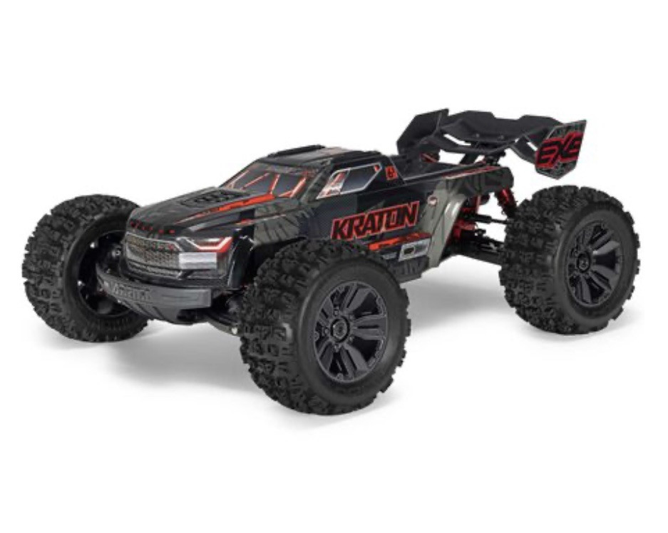 Arrma 1/8 KRATON 6S EXB 4X4 RTR Brushless Speed Truck, BLACK Clipless Body