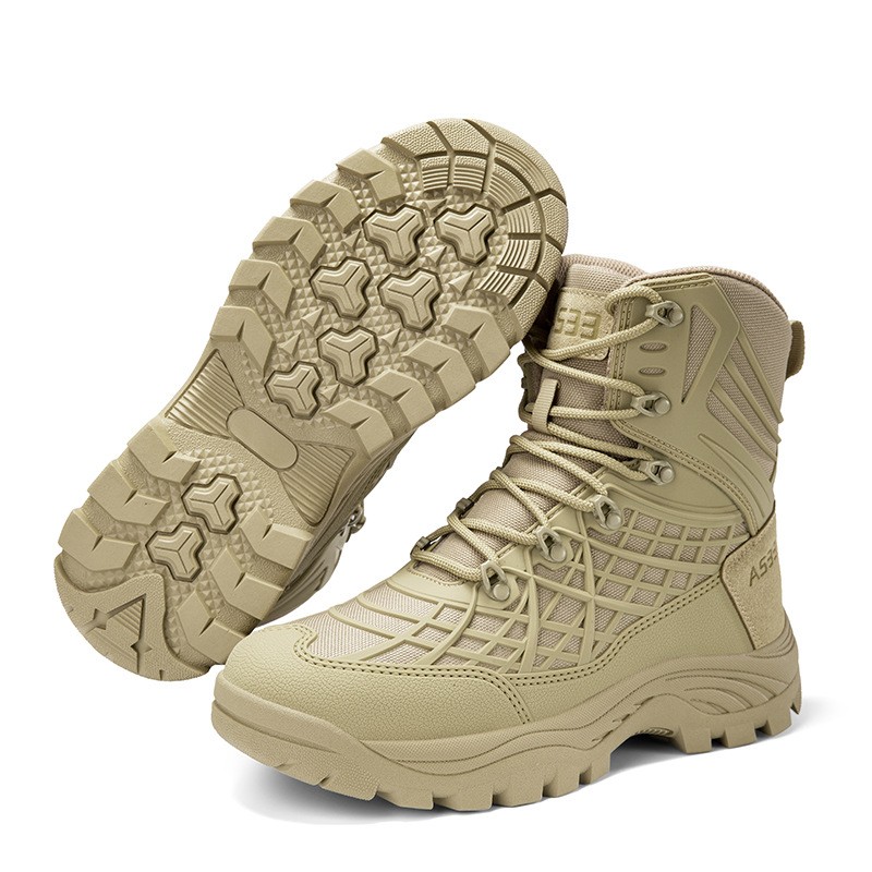 Waterproof Military Short Ankle Boots Tactical Outdoor Men's Shoes Desert Hiking