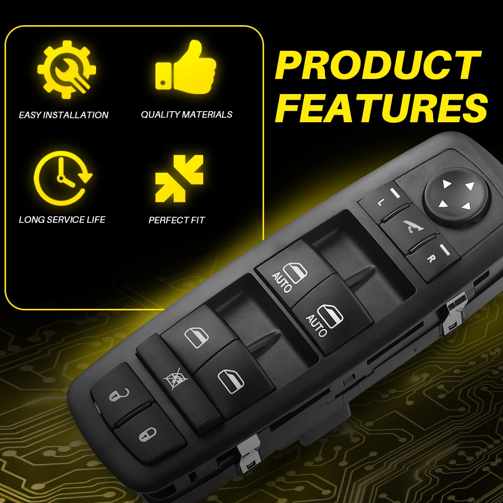 For 2016-2022 Ram 1500 2500 Driver Side Master Power Window Control Switch