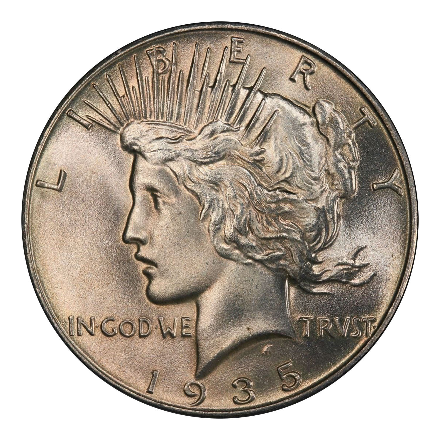 1935 Peace Dollar PCGS MS-63