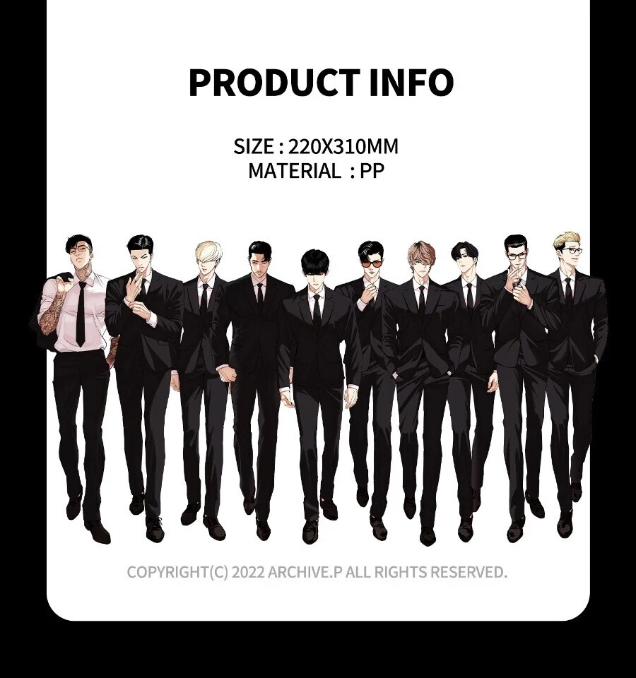 LOOKISM OFFICIAL MD GOODS WORKERS L-HOLDER A4 SIZE Plastic Document File Folder