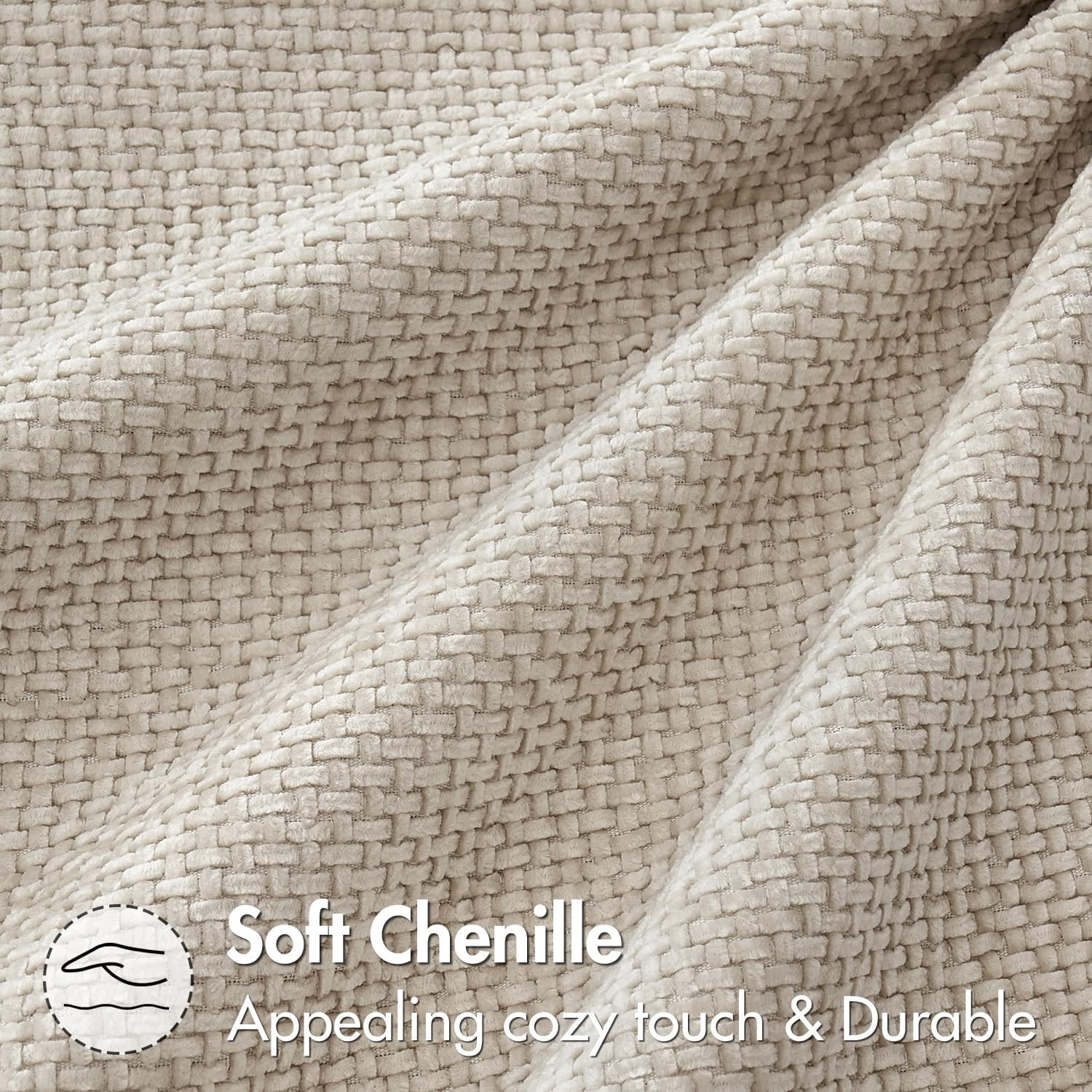 MIULEE Pack of 2 Beige Decorative 20" x (Pack 2),