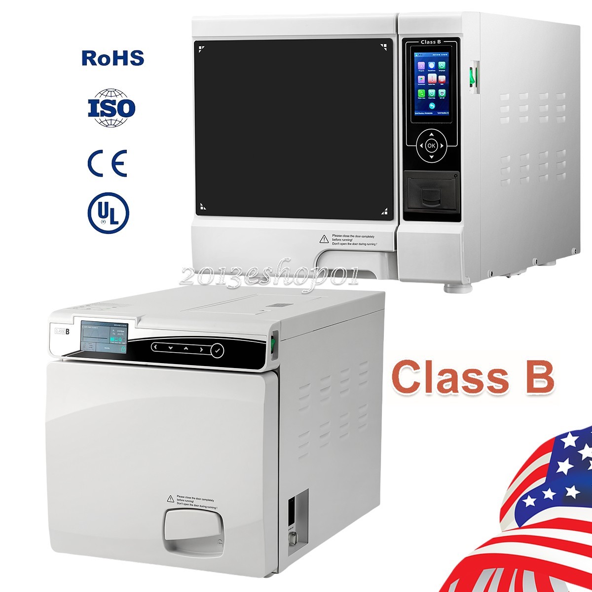 17L/22L Class B Esterilizador de vapor de autoclave médico dentat with printer