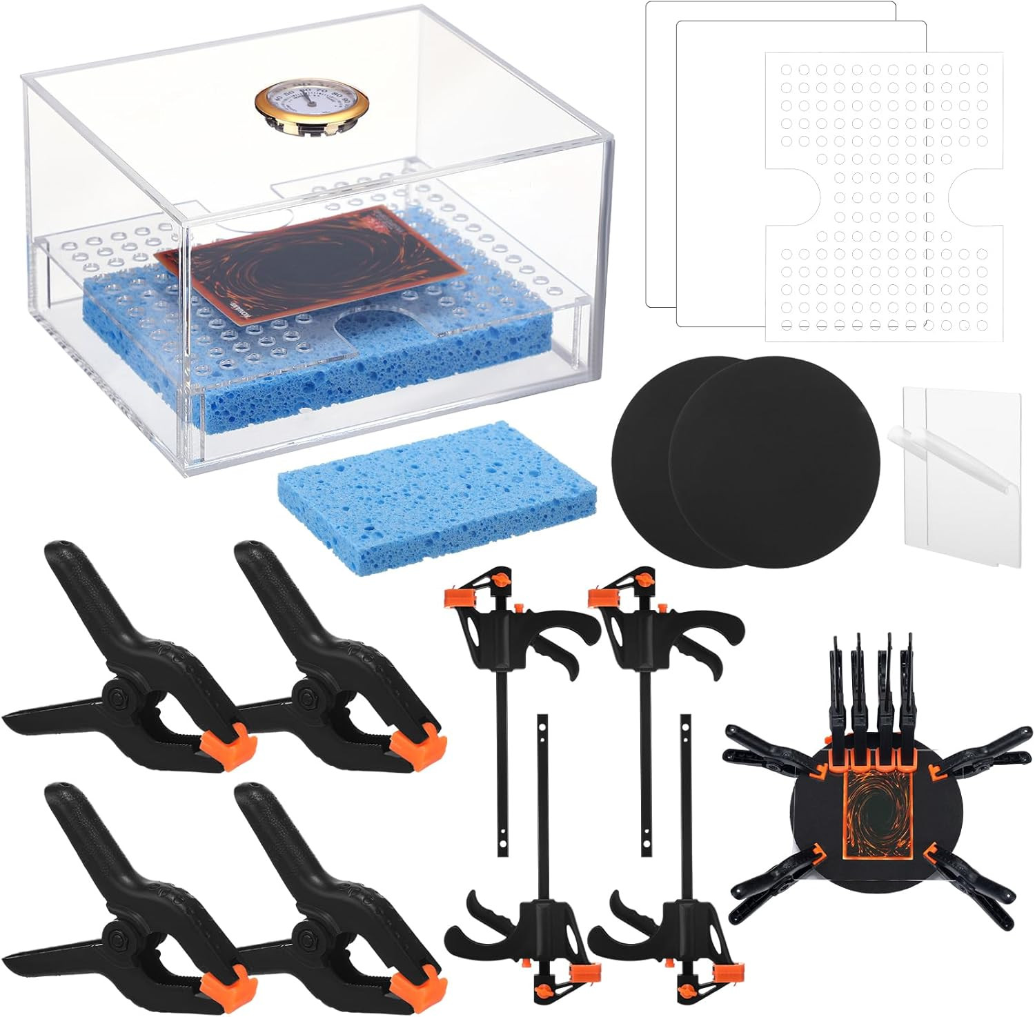 Card Flattening Kit Trading Card Flattening Tool Accessory Kit Included 1 Moistu