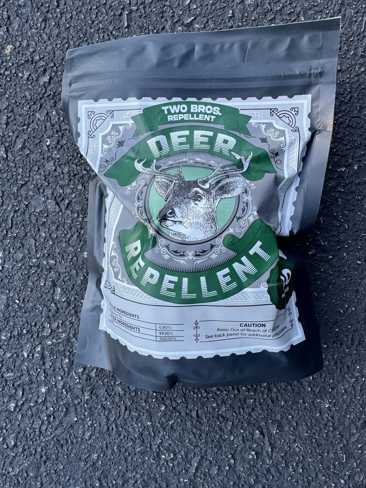 Two Bros. Deer Repellent Peppermint Oil  * 10 Pouches * repels deer and rabbits