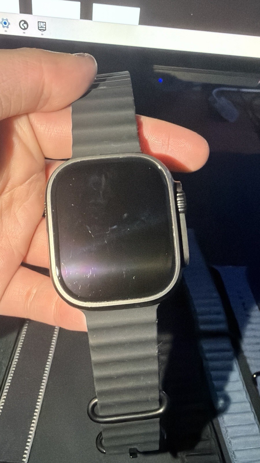 Apple Watch Ultra 3 49mm Black Titanium (Cellular) Ocean Loop Black