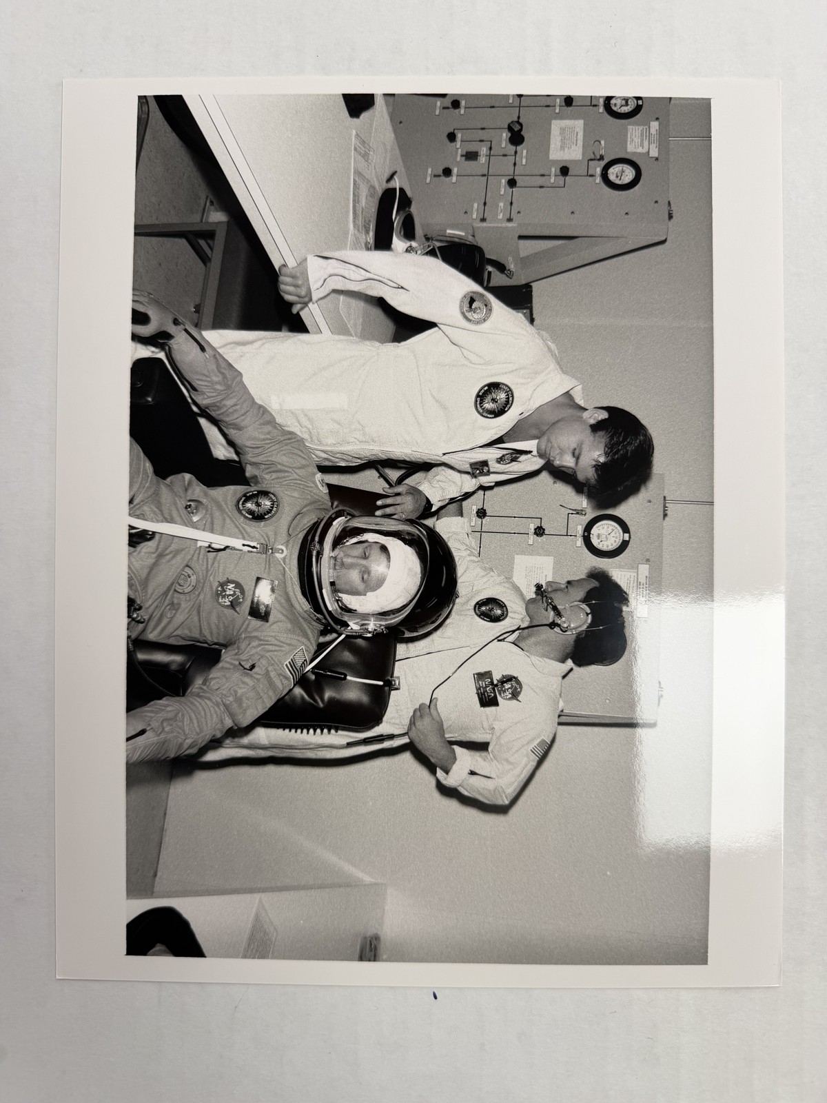 NASA STS-38 Pilot Frank Culbertson Suitup Preparation Press Photo