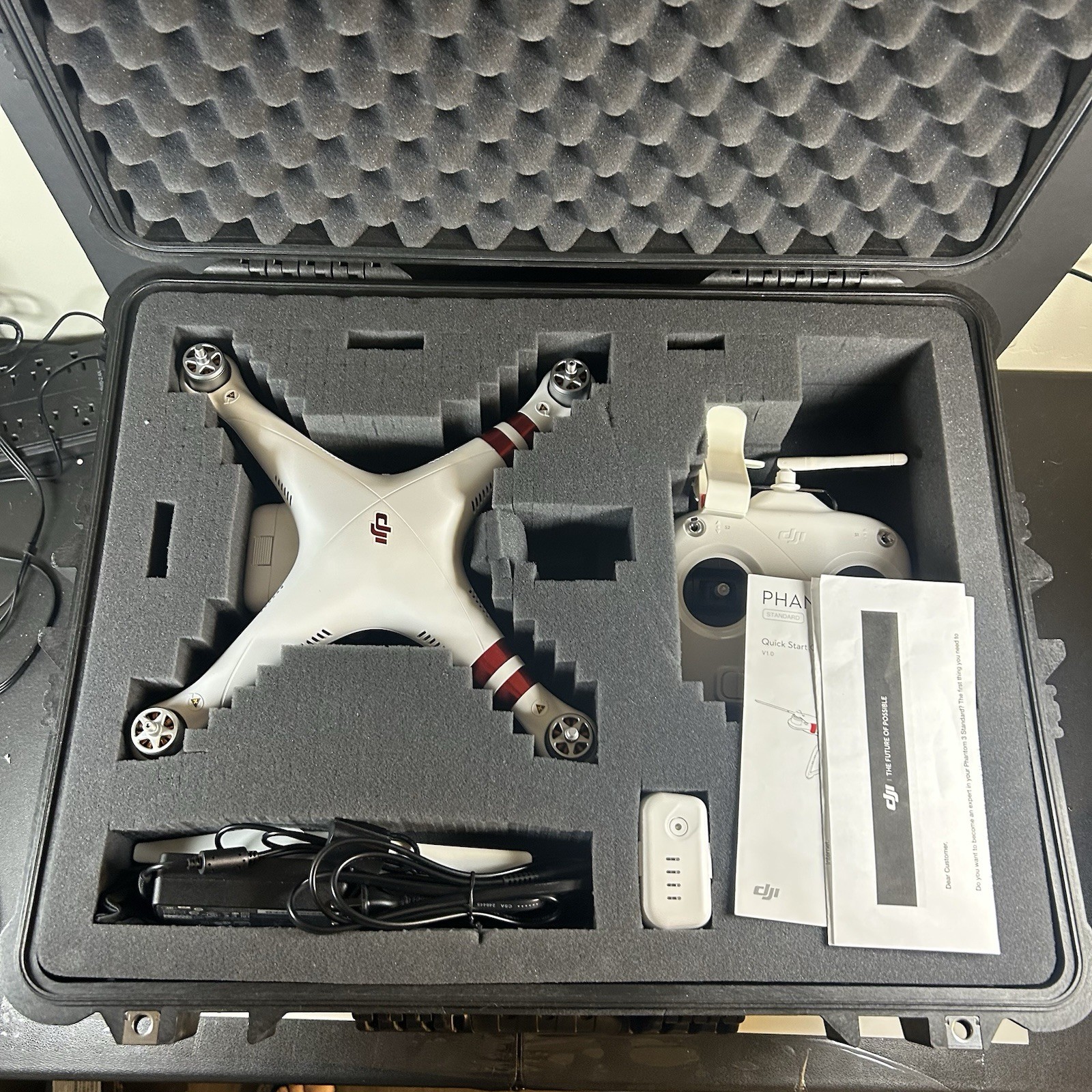 DJI Phantom 3 Standard | Complete Kit | In Pelican 1610 Case | Flown Once