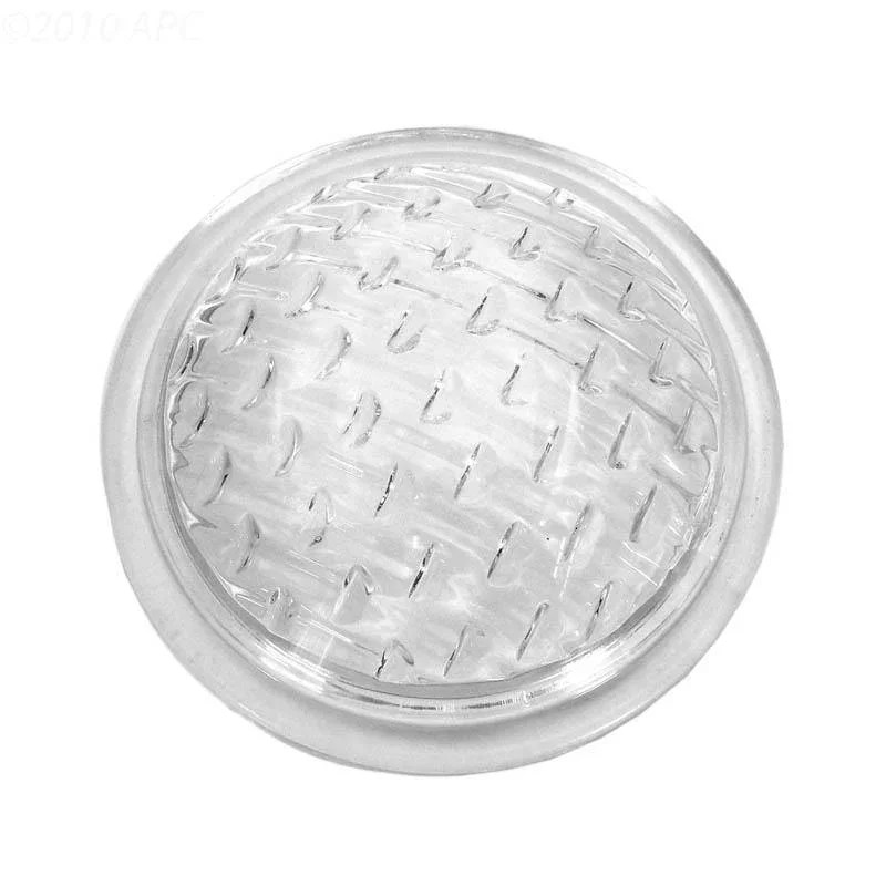 Lens, clear, 4" diameter, tempered