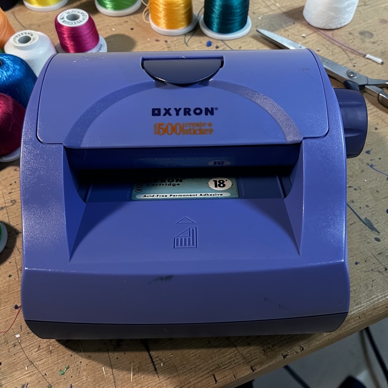 Xyron 1500 Create A Sticker Machine w/ New Adhesive Cartridge