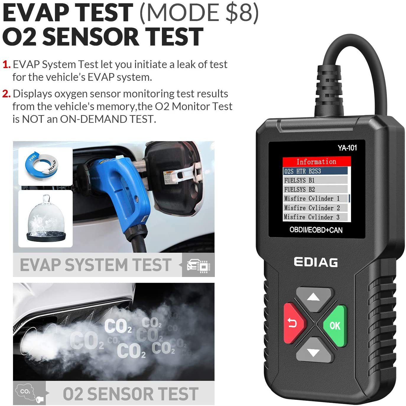 Automotive OBD2 Diagnostic Scanner Car Check Engine Light Tool OBD Code Reader
