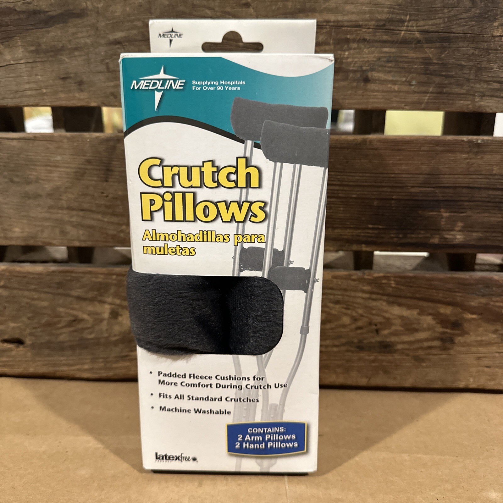 Medline Crutch Grip and Underarm Pillows 2 Arm/2 Hand