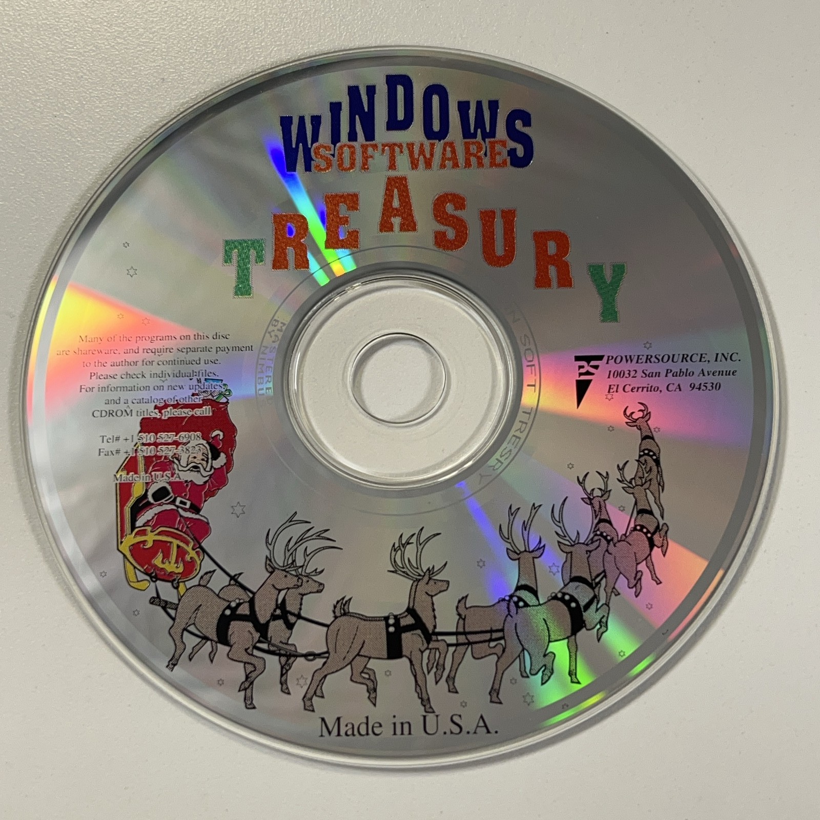 Vintage Windows Softwares Treasury PC CD-ROM Shareware Powersource Win 3.1 95