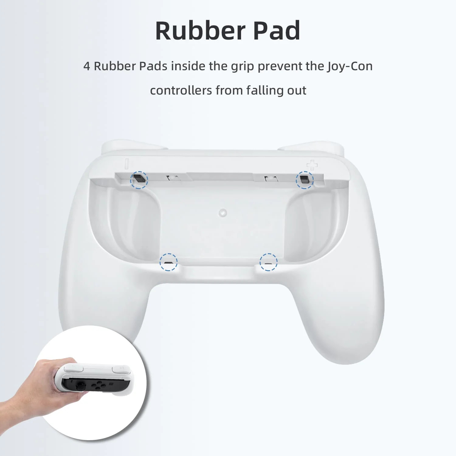 DOBE Black Left & Right Controller Grip for Nintendo Switch Joy-Con Controllers