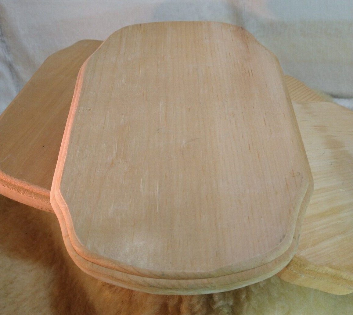 UNFINISHED WOOD PLAQUES BIRCH W/FRENCH CORNER ROUTED EDGE 9.5X6.5X.75" SET OF 12