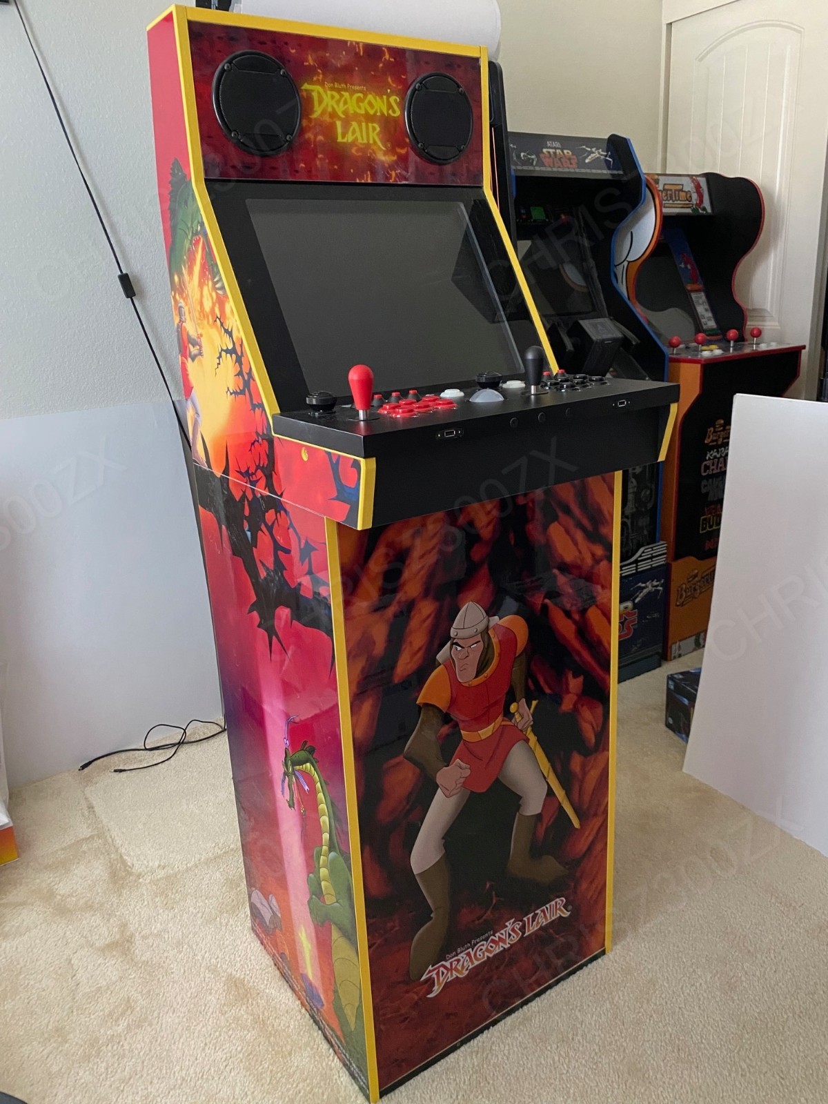 iiRCADE Dragon's Lair Mod GRS KVM + Ultimate Control Panel Viper R-Cade OS Mame