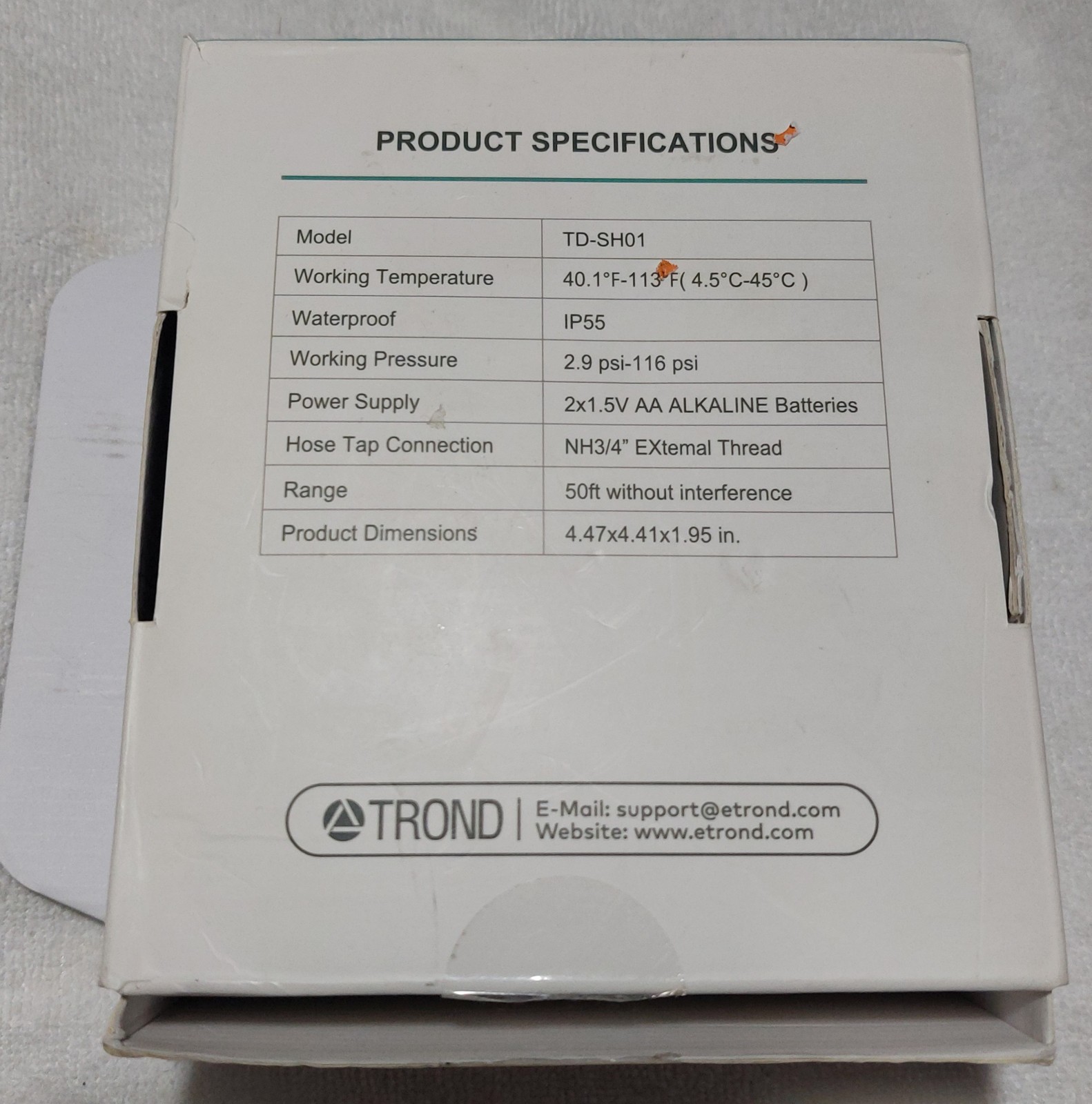 Trond Smart Water Timer Mobile App Controlled Water Regulator NIB