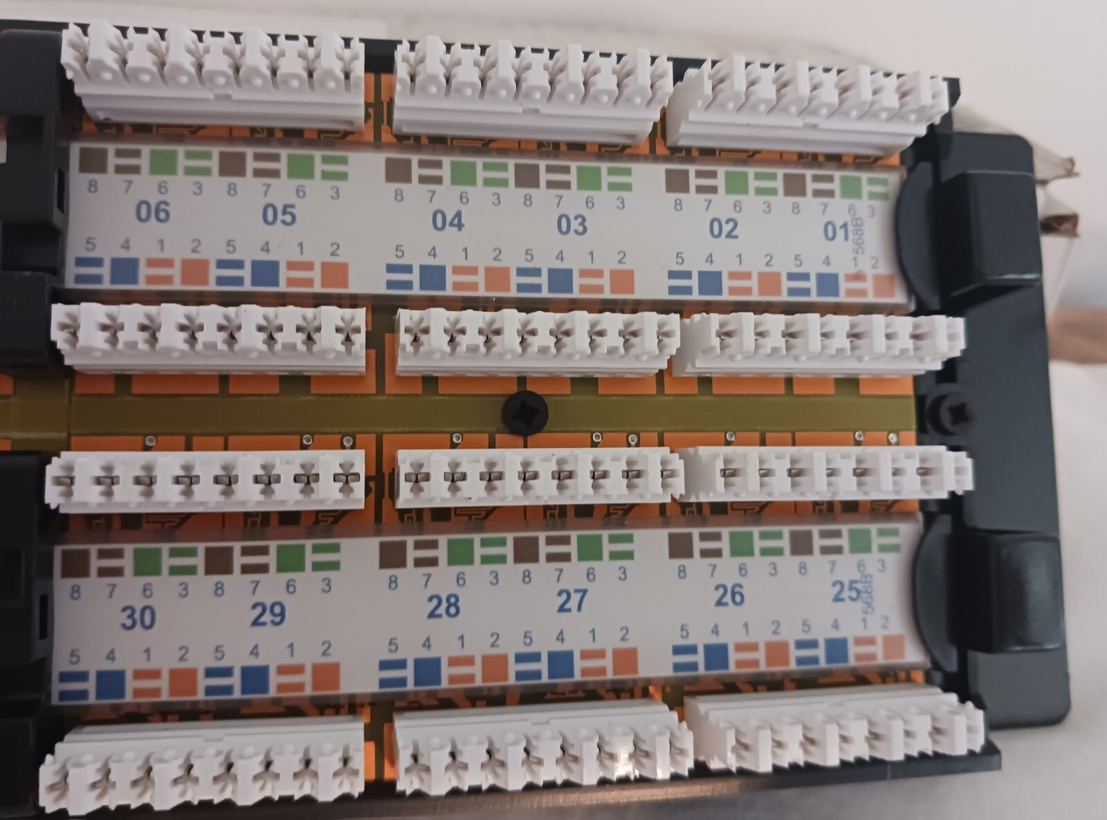 HellermannTyton 48 Port Patch Panel, 2U, Black. NEW. Free Shipping