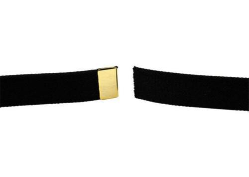 Army Dress Blues Uniform Belt Military Black w/Gold Tip 45" X 1 1/4"(No Buckle)