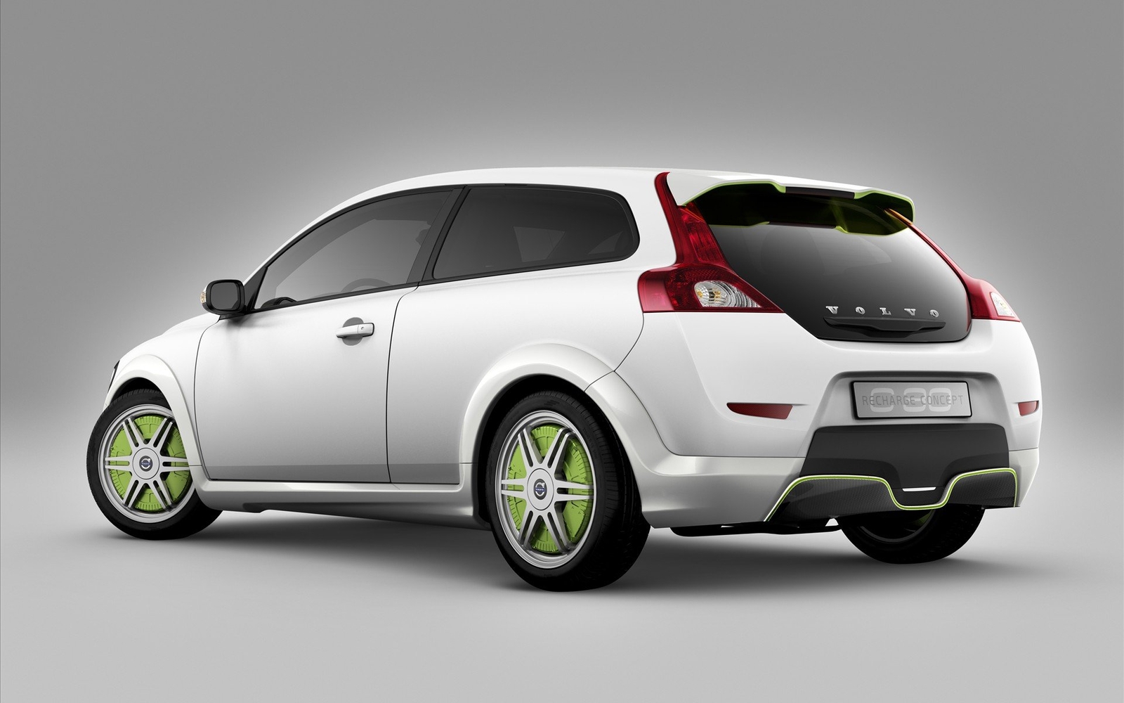 Cars volvo c30 recharge Desk Mat Stitched